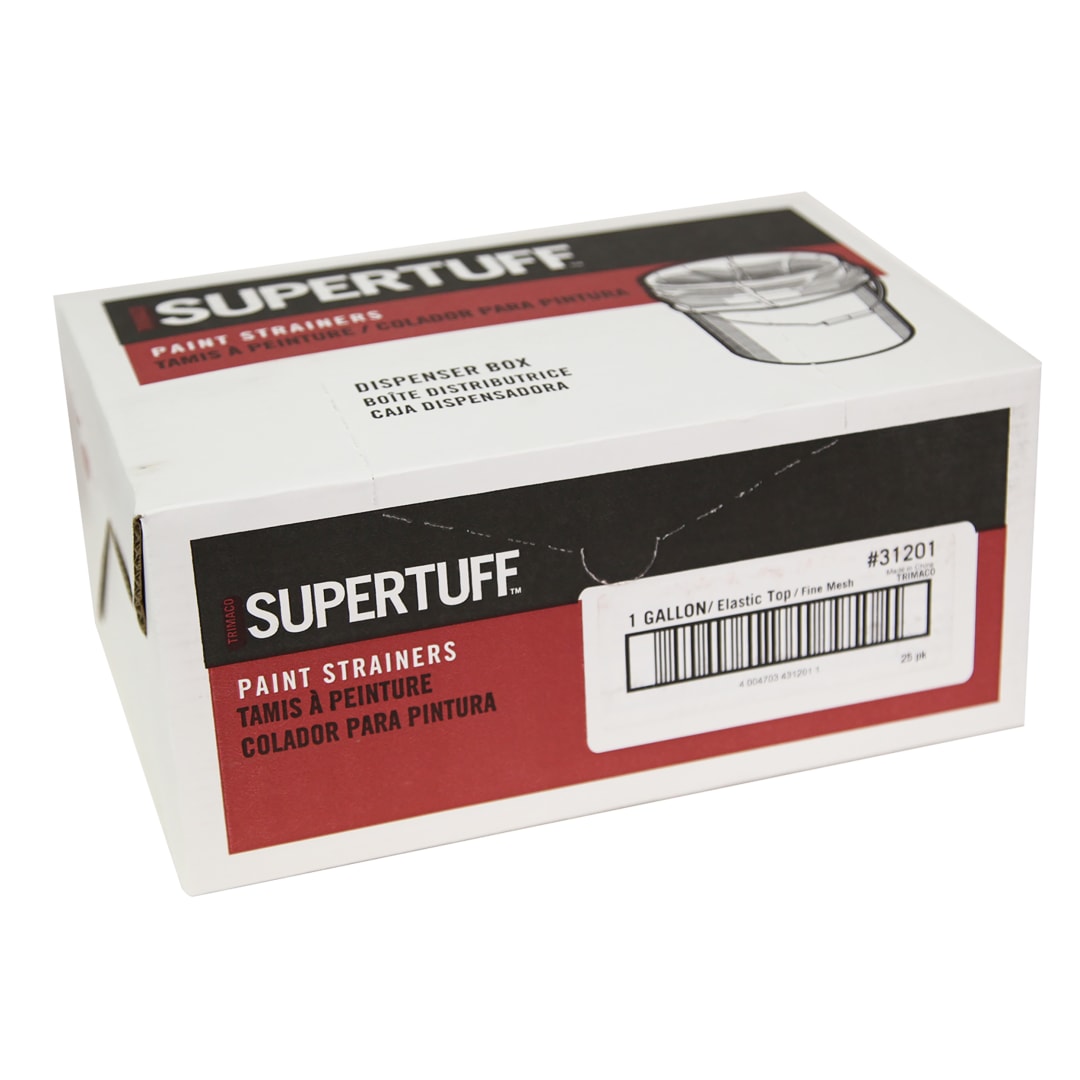 SuperTuff® Bag Strainer, Fine Mesh, Elastic Top, 1 gal, 25pk