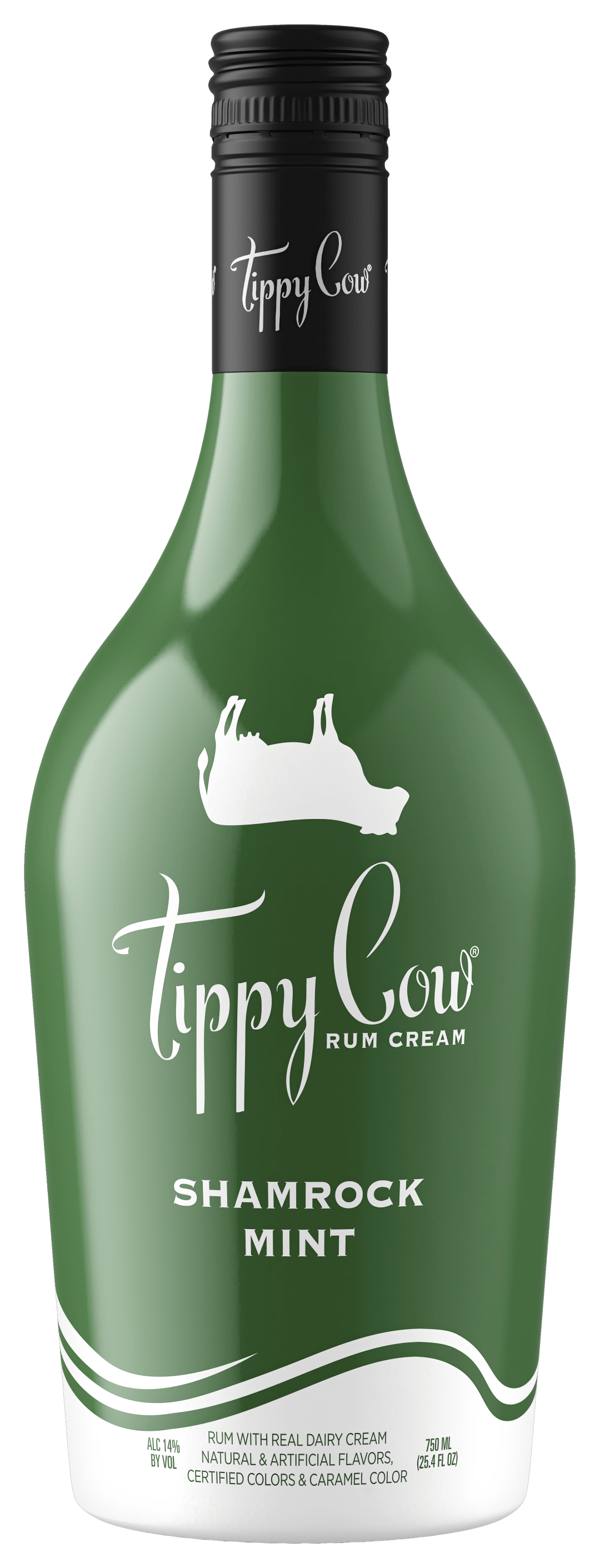 Tippy Cow Shamrock Mint Rum Cream 750ml