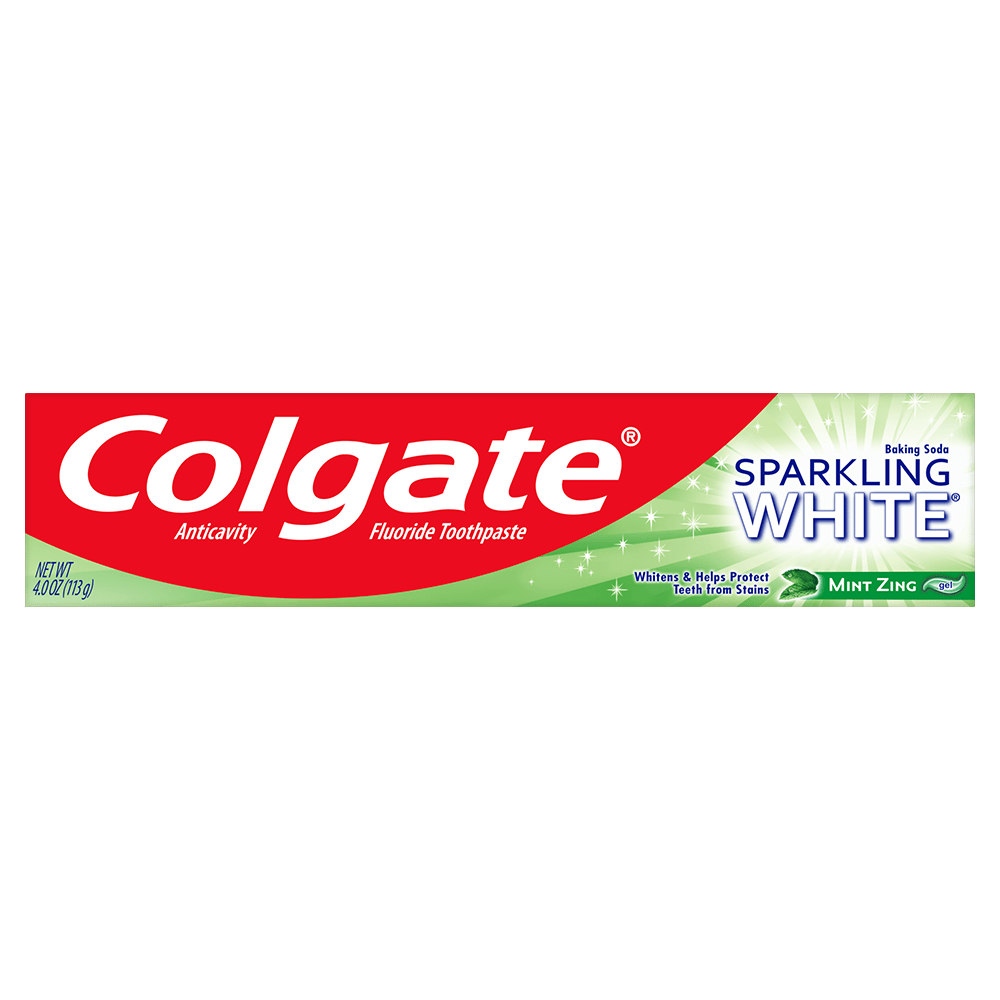 Colgate Sparkling White Whitening Toothpaste, Mint Zing - 4.0 Ounce