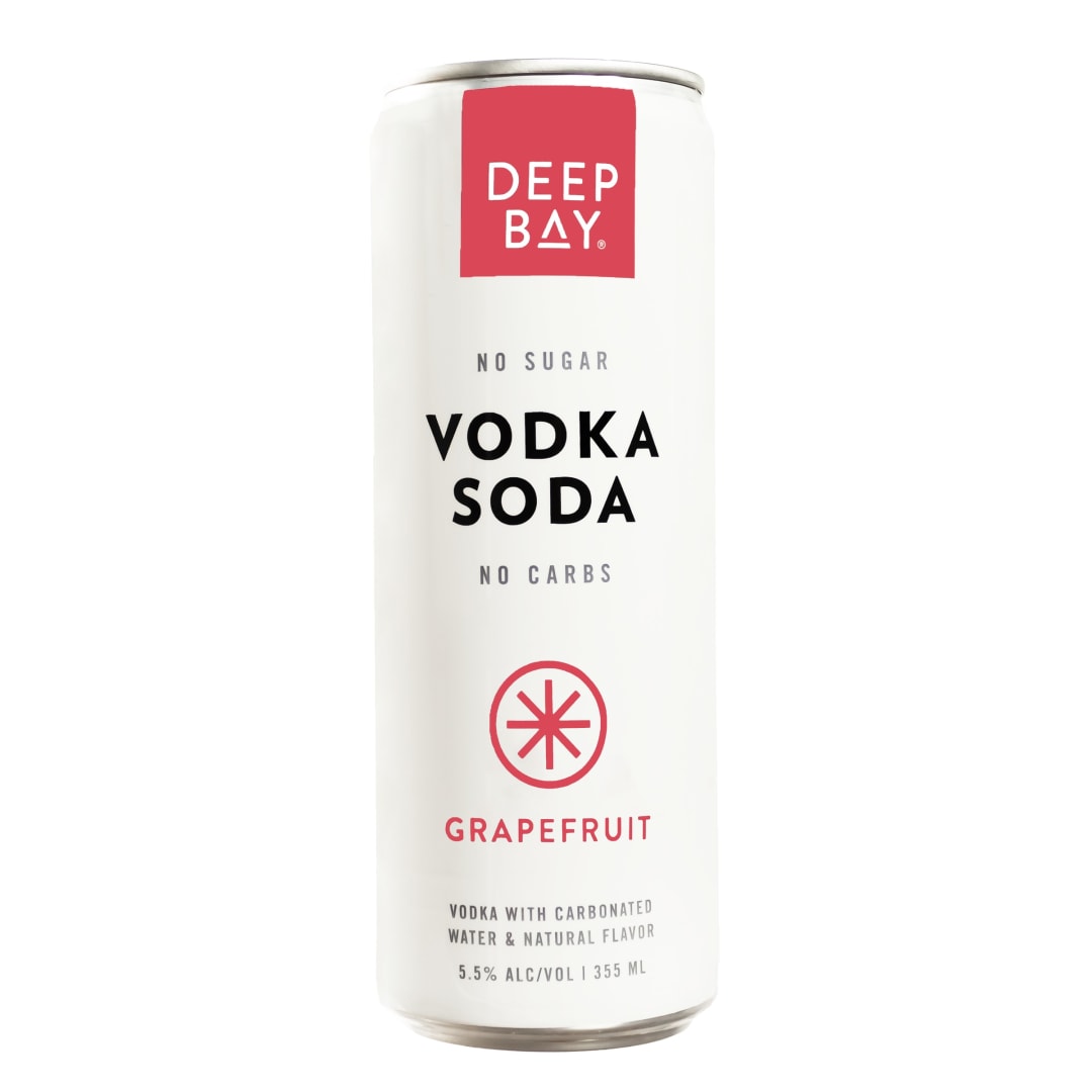 Deep Bay Grapefruit Soda Vodka 4 Pack 355ml Can 11 Proof