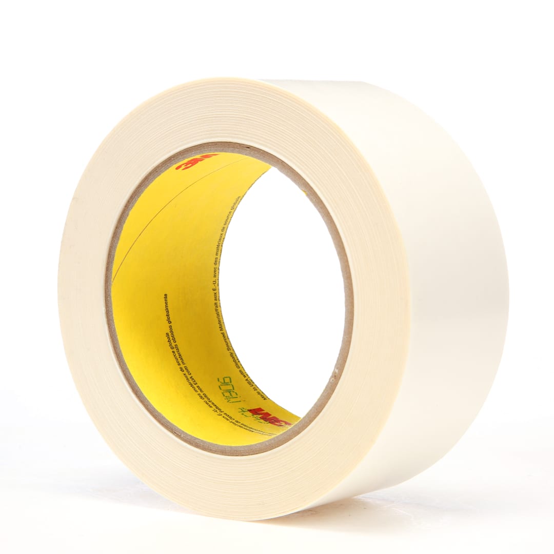 3M™ Repulpable Flying Splice Tape 906W, White, 50 mm x 50 m, 0.08 mm