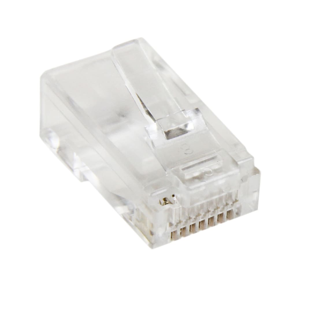 CAT5 RJ45 Solid Modular Plug Connector - 50 Pack