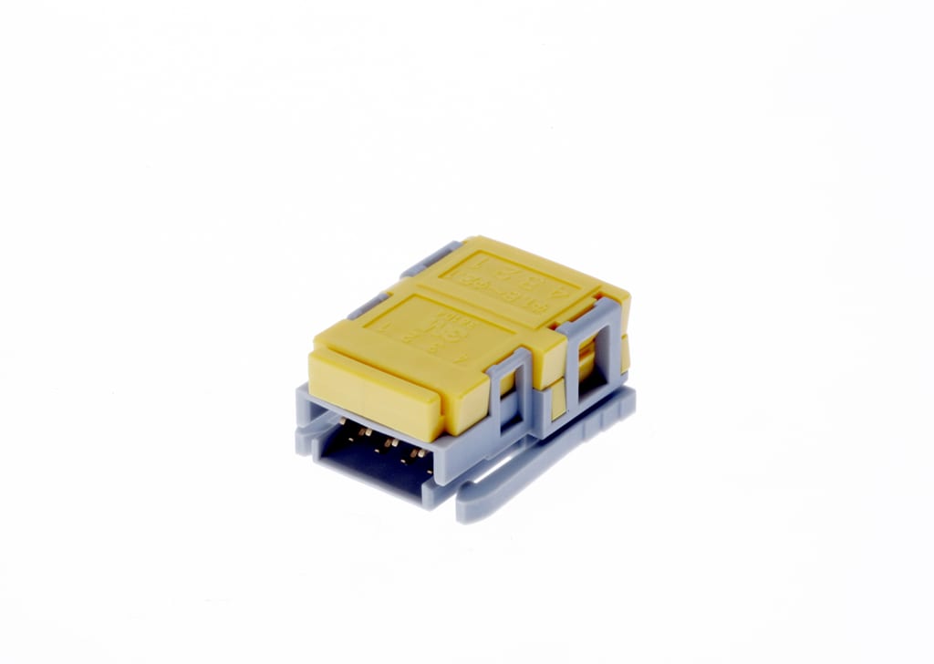 3M™ 38104-F020-H00 FL, Stecker für die Kabelmontage, Link, 04-polig, 381 Serie, 2,54 mm, 0,508 µm Au, Gelb