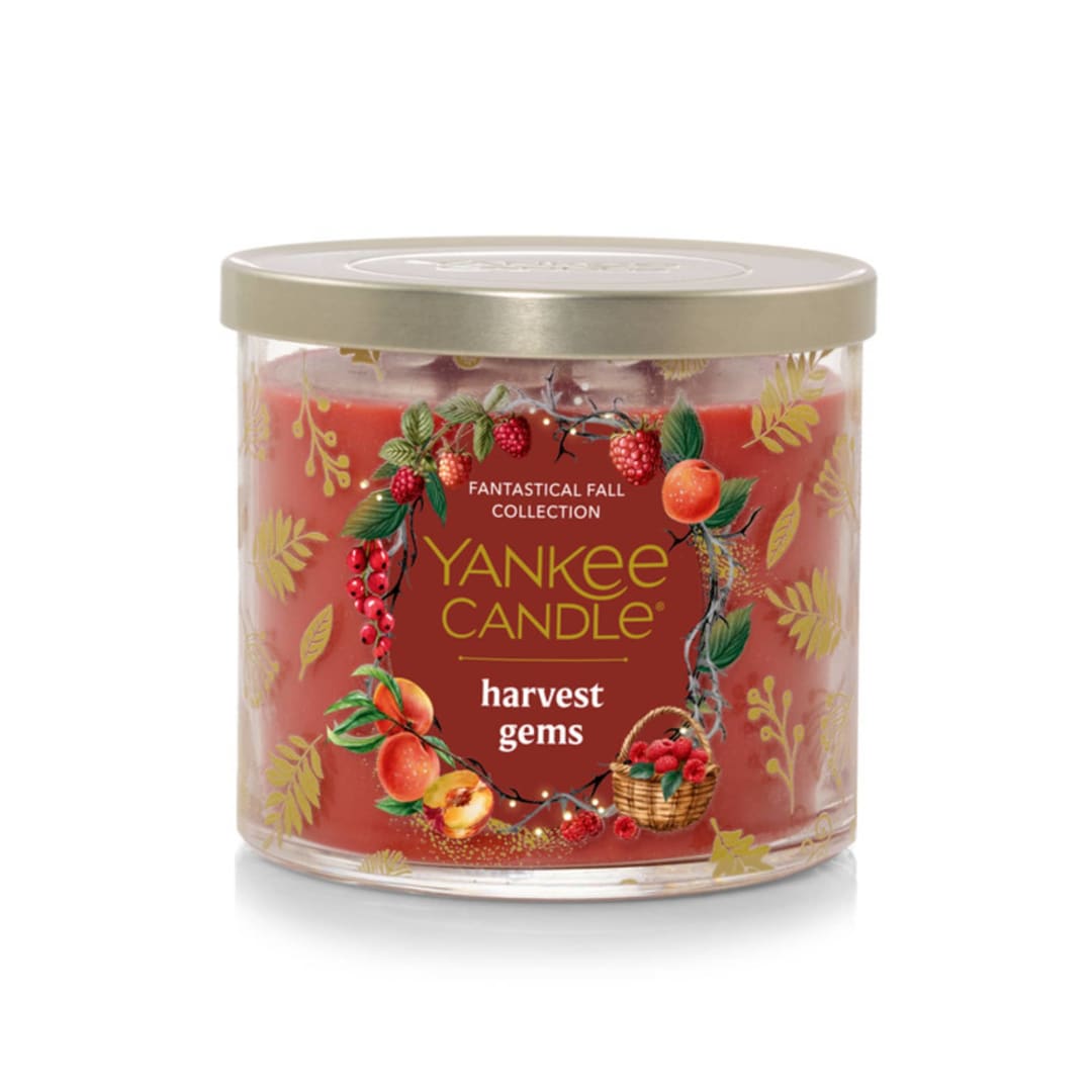 Yankee Candle Harvest Gems 3 Wick Scented Candles, 14.5 oz