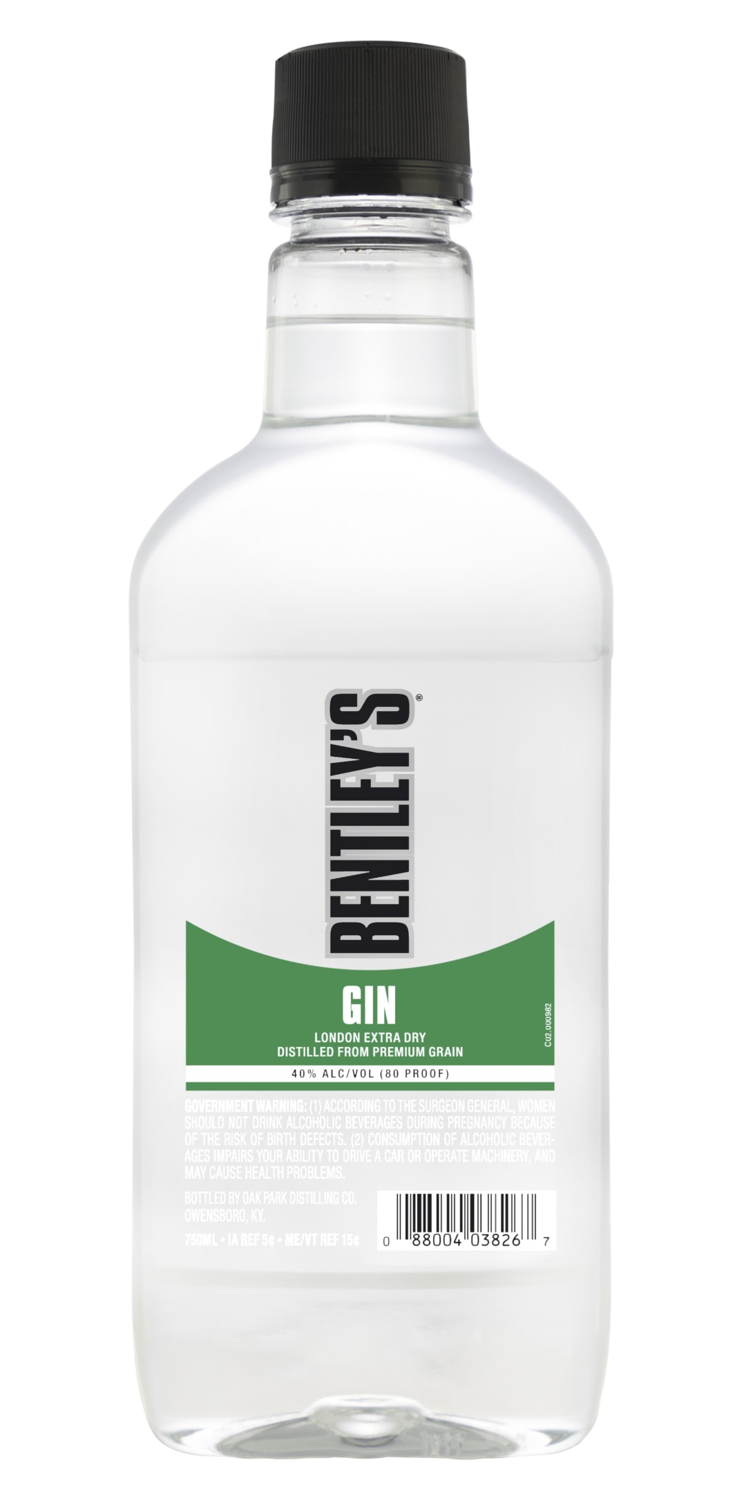 Bentley's London Extra Dry Gin 750ml Traveler 80 Proof