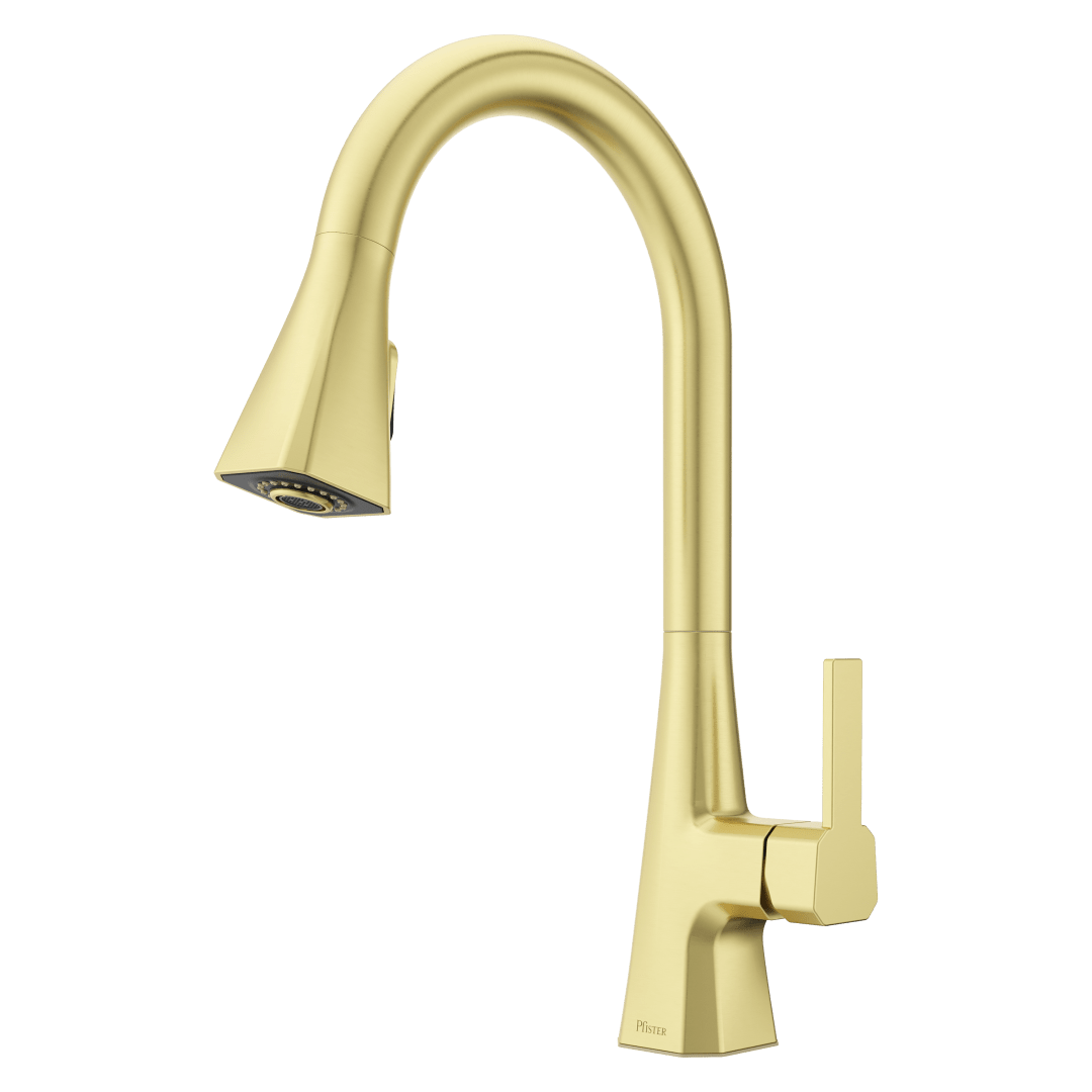 Frontera Pull-Down Ktichen Faucet in Brushed Gold