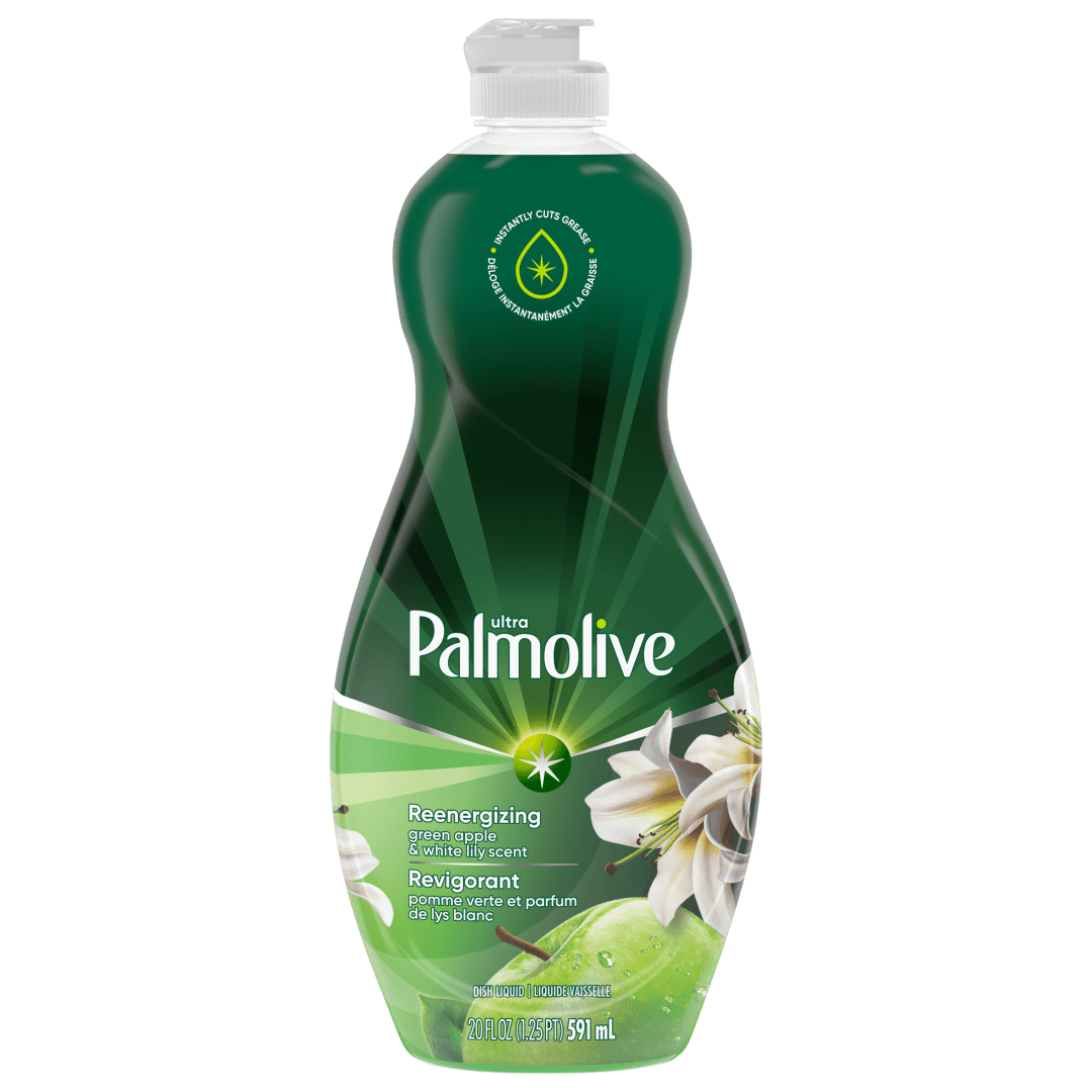 Palmolive Ultra Dishwashing Liquid Dish Soap, Green Apple & White Lily - 2 Fluid Ounce