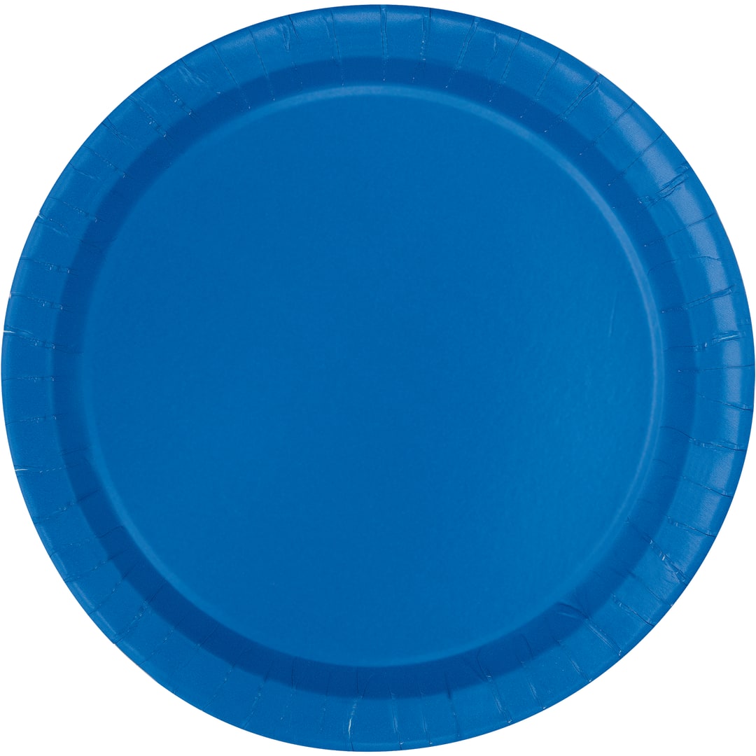 Royal Blue Solid Round 10" Dinner Plates, 20ct