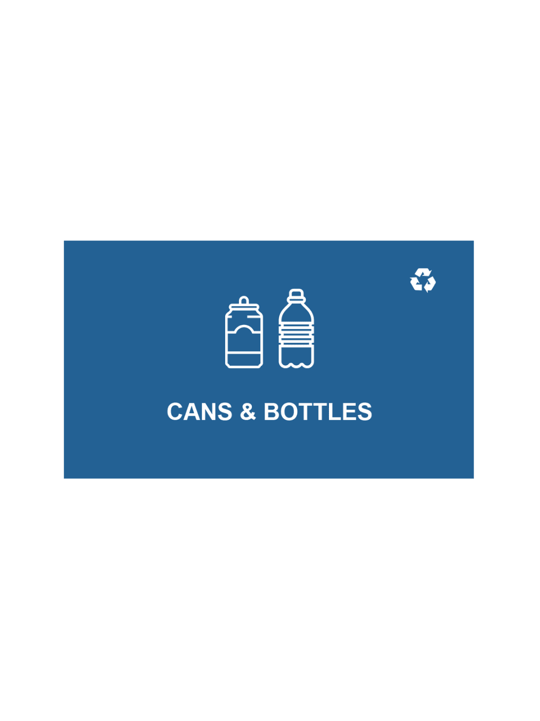 SPECTRUM - Ellipse Double Sign - Cans & Bottles - Blue-White