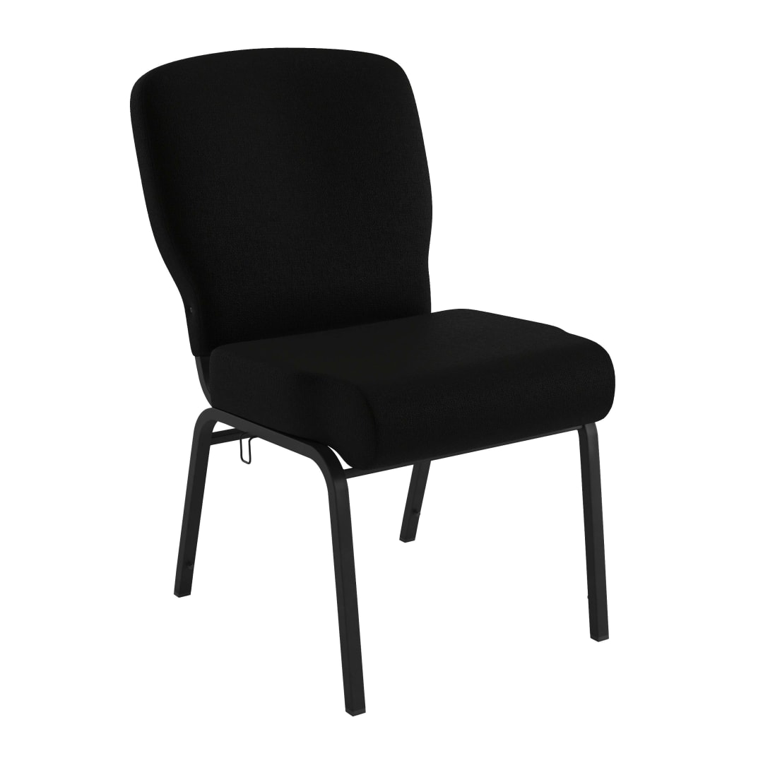 Advantage Signature Elite Black Church Chair - 20 in. Wide