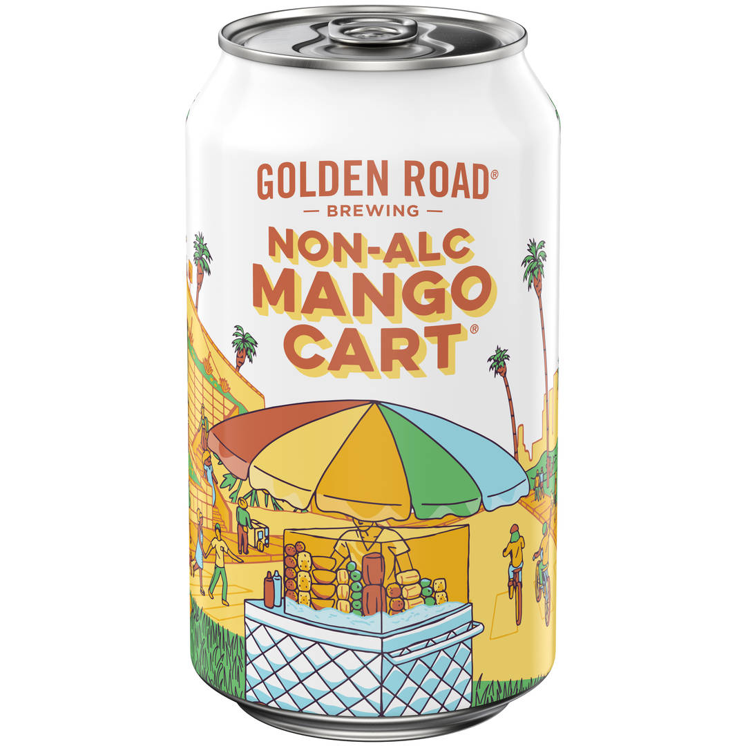 Golden Road Non-Alc Mango Cart 12 oz Single CAN Less Than 0_5ABV - Basecoat - Standard Gloss - Craft Direct