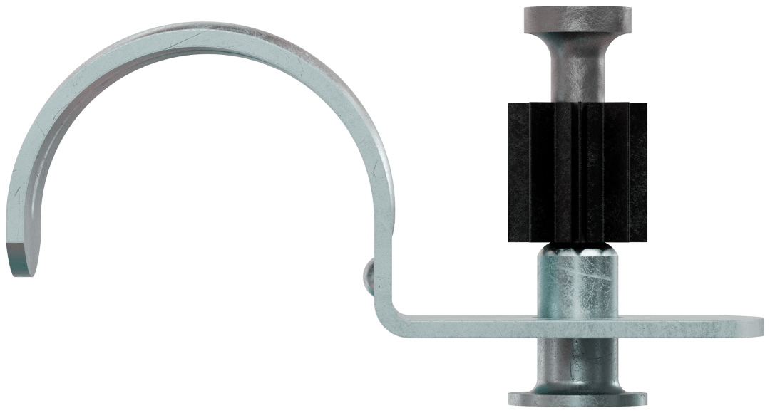 Simpson Strong-Tie PCC75-DP100 PCC Powder-Actuated Conduit Clip 3/4-in. EMT with 1-in. Pin (50-Qty) (Pack of 10)