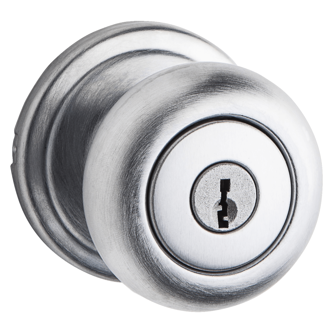 Hancock Keyed Entry Doorknob in Satin Chrome