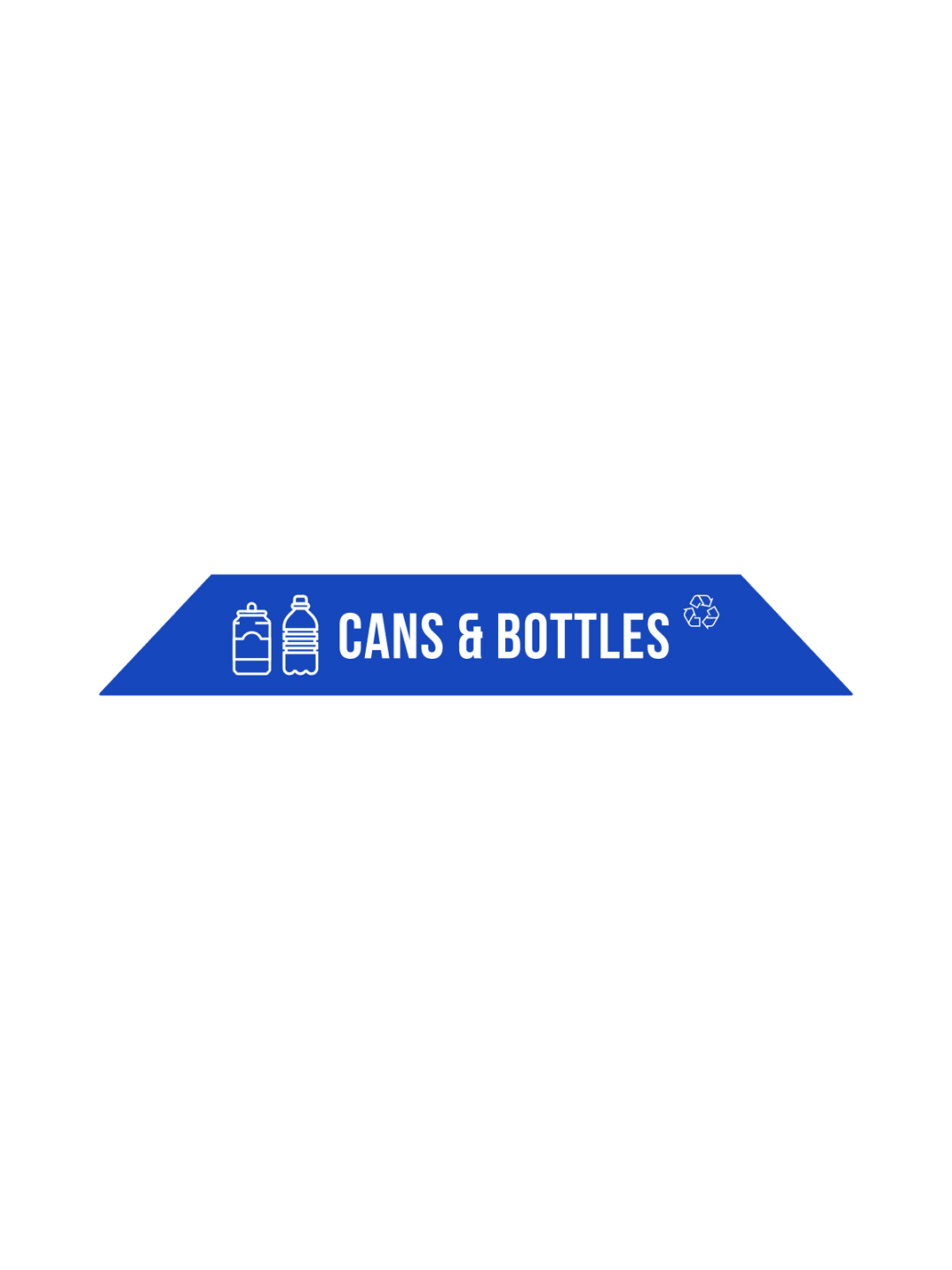  FUSION - Label - Top-Load - Cans &amp; Bottles - Blue