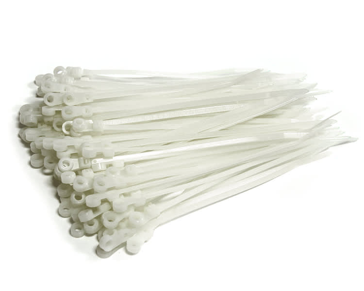 6 INCH SCREW MOUNT CABLE TIES 100 PK