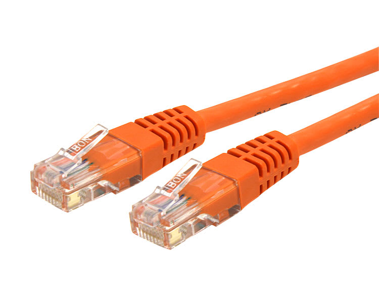 3 ft Orange Molded UTP Cat6 Patch Cable