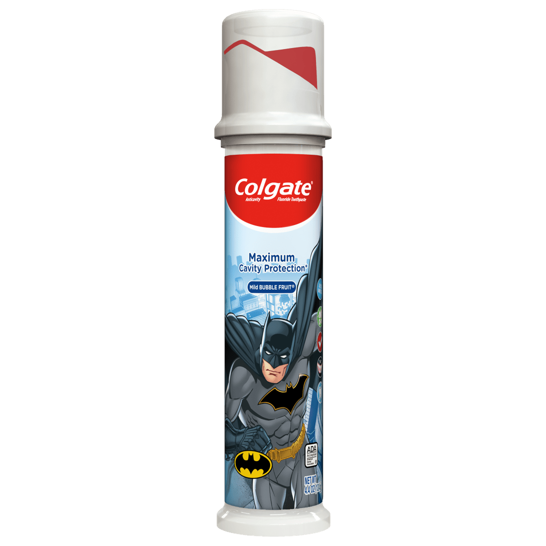 Colgate Maximum Cavity Protection Kids Toothpaste Pump, Batman™, 4.4 ounces