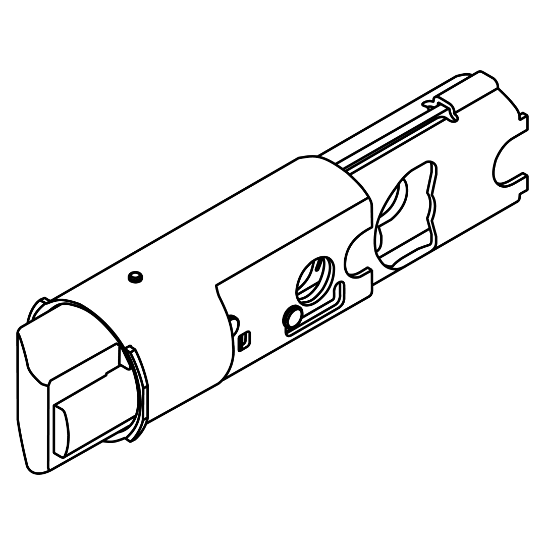 Adjustable Latch Core - Plain Latch