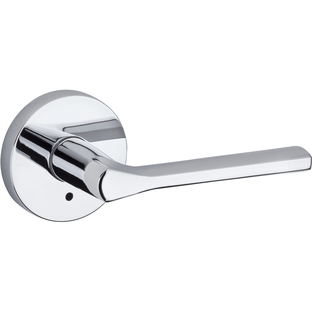 Lisbon Round Bed/Bath Lever in Polished Chrome