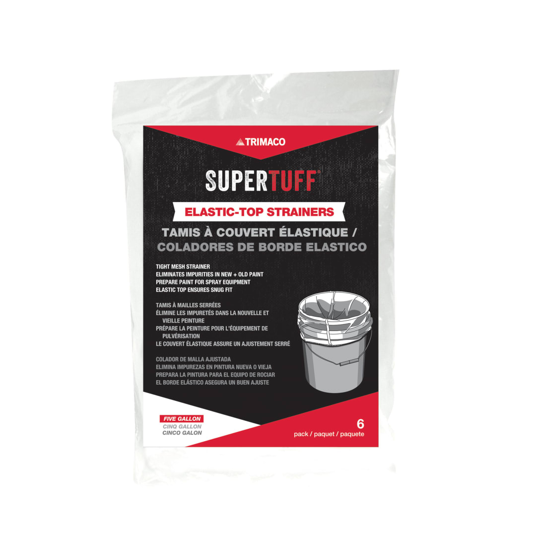 SuperTuff® Bag Strainer, Elastic Top, 5 gal, 6pk