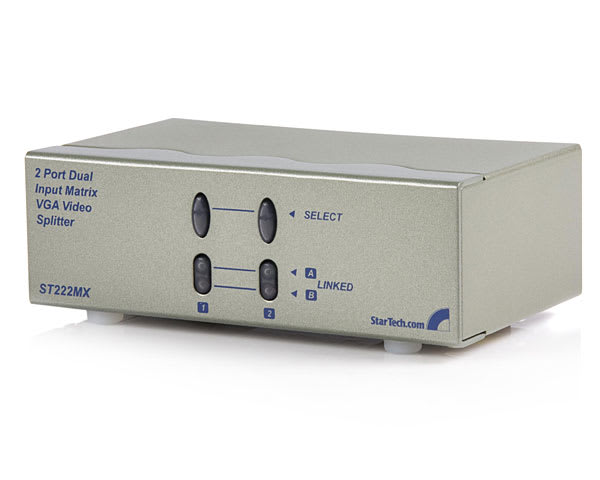 2 Port Dual Input VGA Matrix Splitter