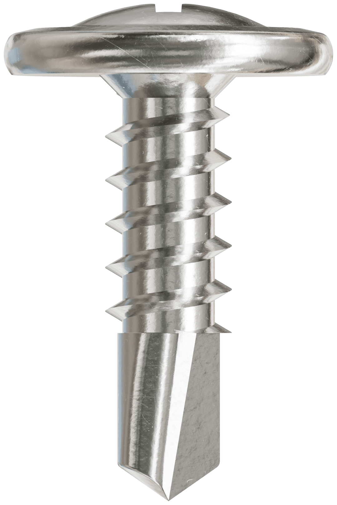 Simpson Strong-Tie F08T056KDB Self-Drilling Wire-Lath Modified Truss-Head Screw — #8 x 9/16 in. Type 410 (8000-Qty)
