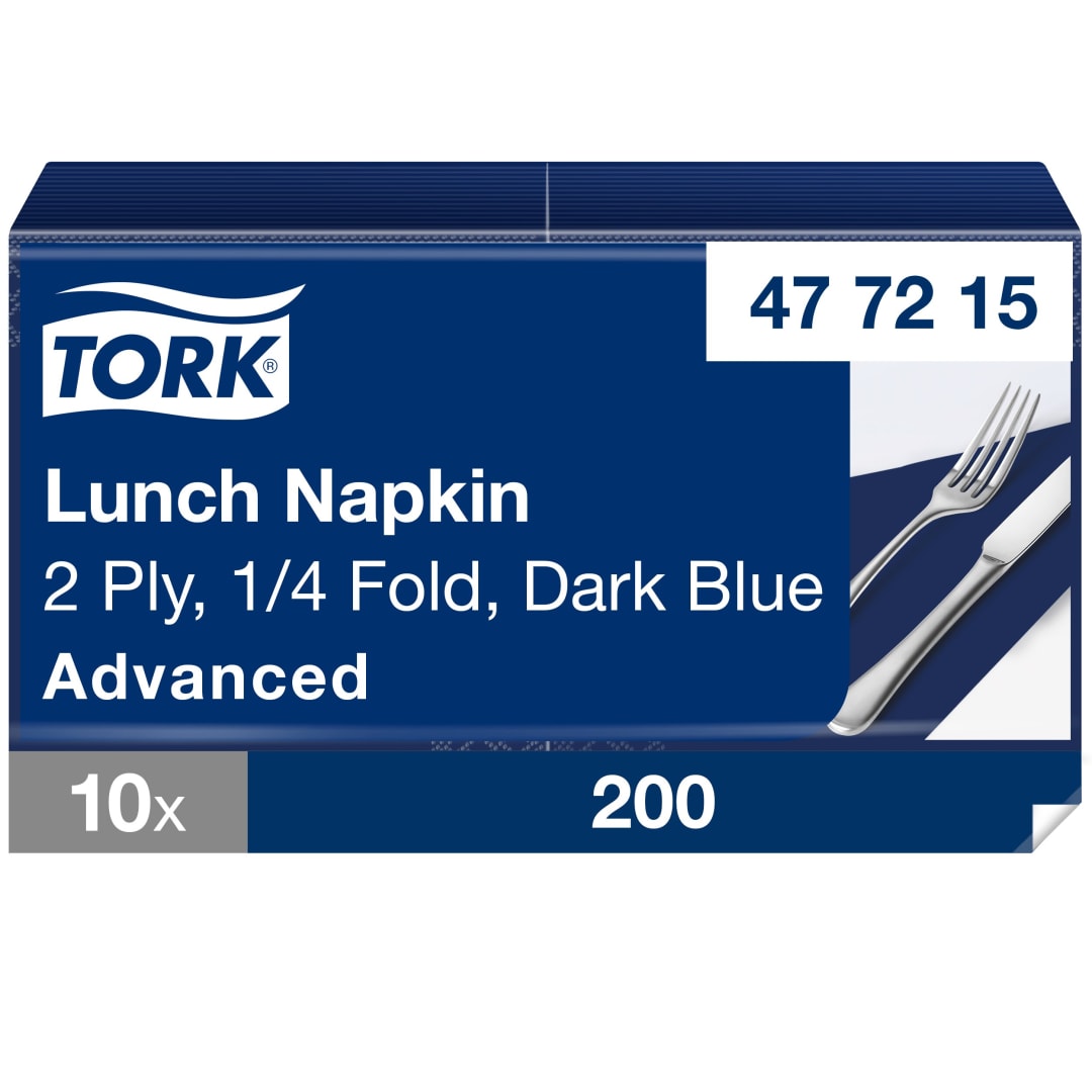 Tork Dark Blue Lunch Napkin