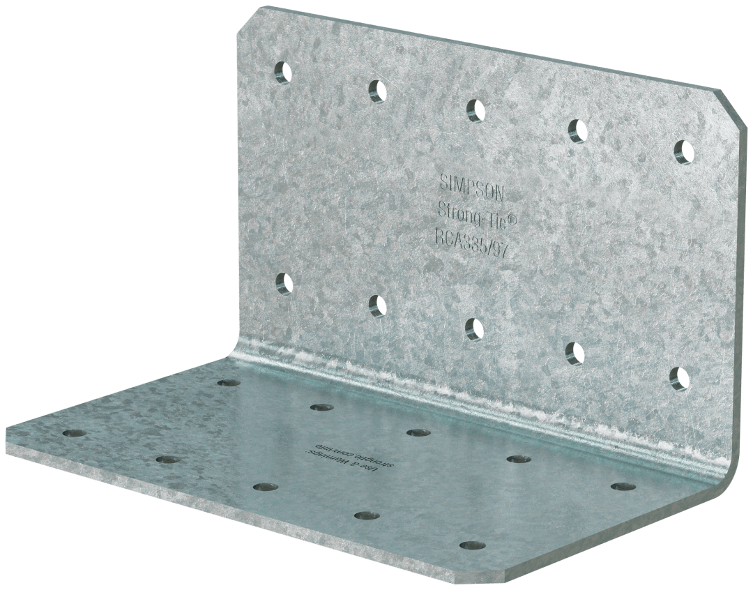 Simpson Strong-Tie RCA335/97-R35 RCA 3 in. x 3 in. x 5 in. 12-Gauge Galvanized Rigid Connector Angle (35-Qty)
