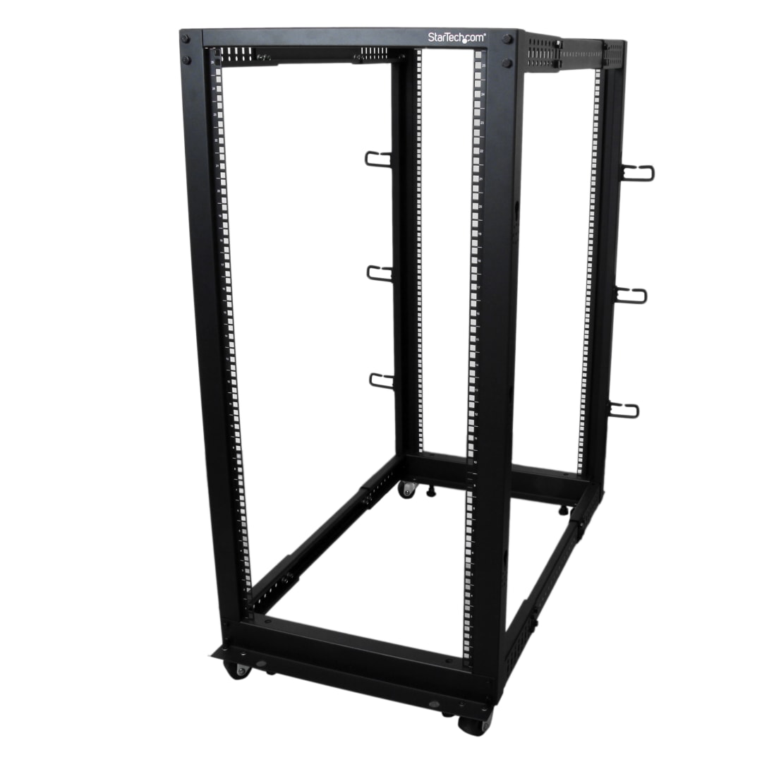 25U Adjustable 4 Post Open Frame Server Rack