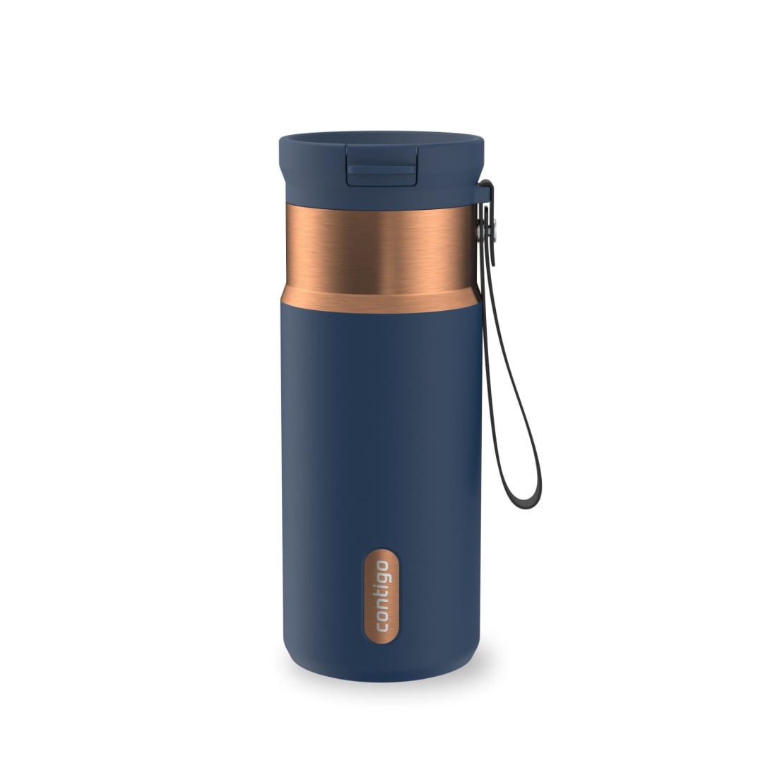Contigo SnapSeal™ 16 oz Leakproof Stainless Steel Water Bottle with Carrying Strap