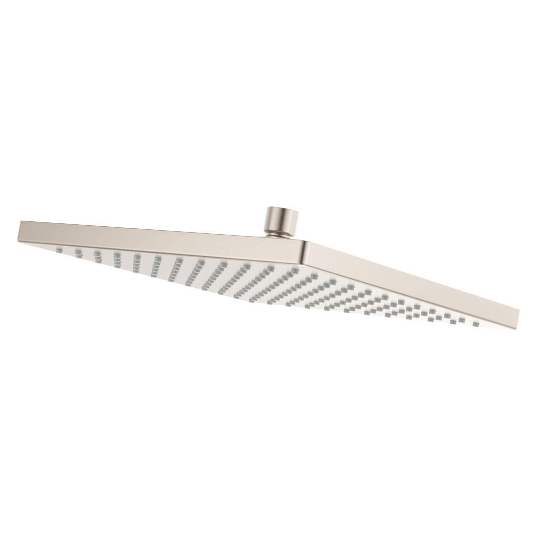 Modern Square 10 in. Raincan Showerhead in Brushed Nickel