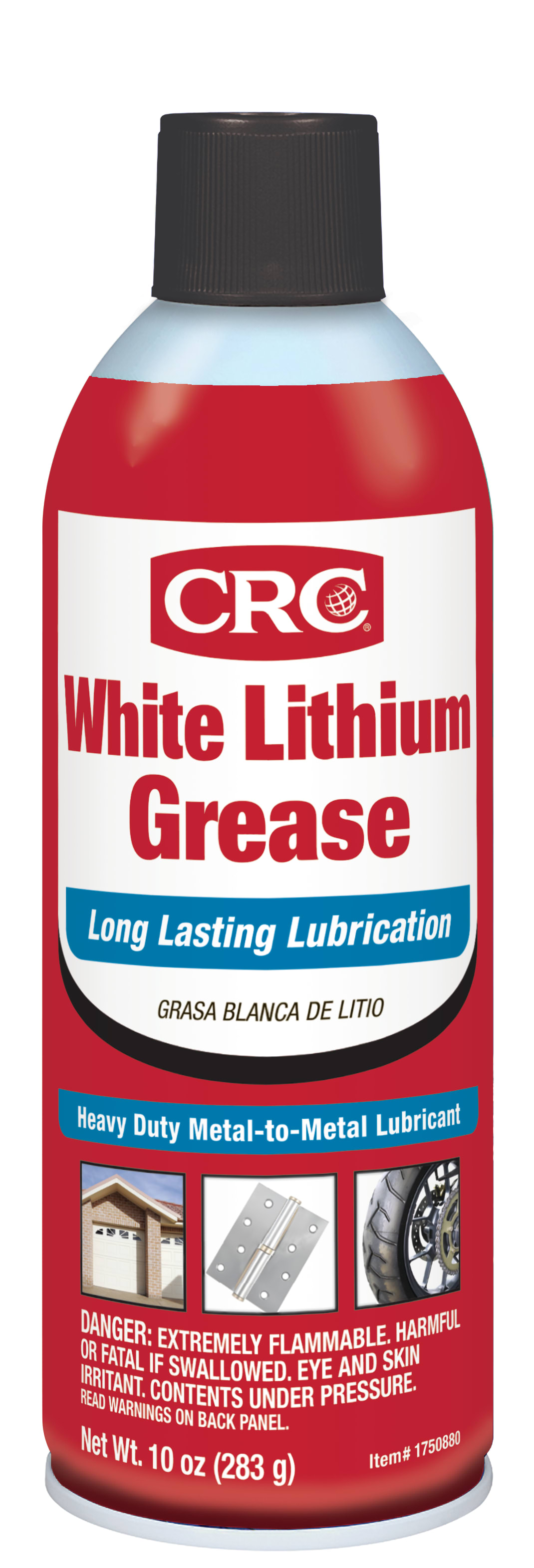 CRC White Lithium Grease Low VOC 1X10OZ