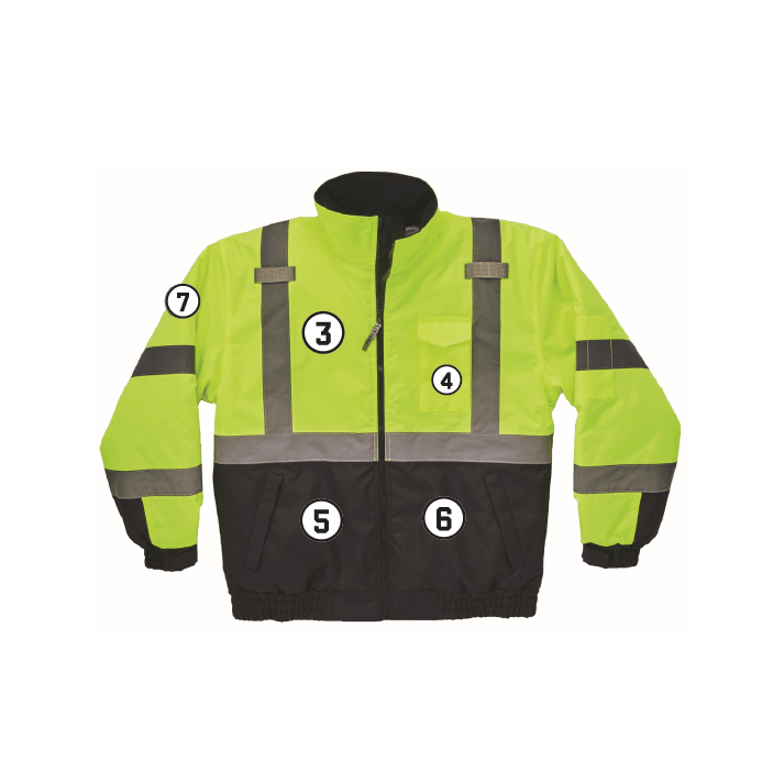 GloWear 8377 Hi-Vis Winter Bomber Jacket - Type R, Class 3