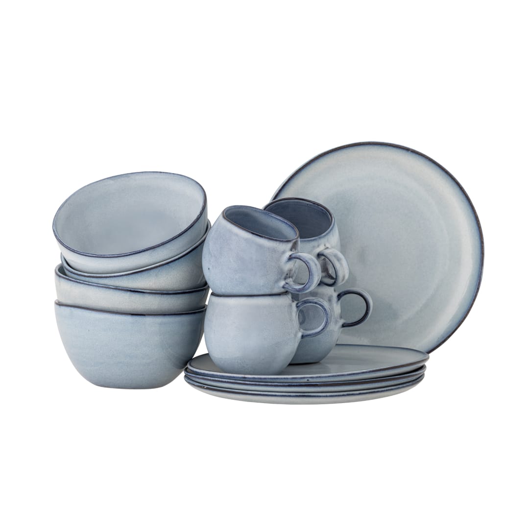 82068732 - Sandrine Breakfast Set, Blue, Stoneware STOCK: 7