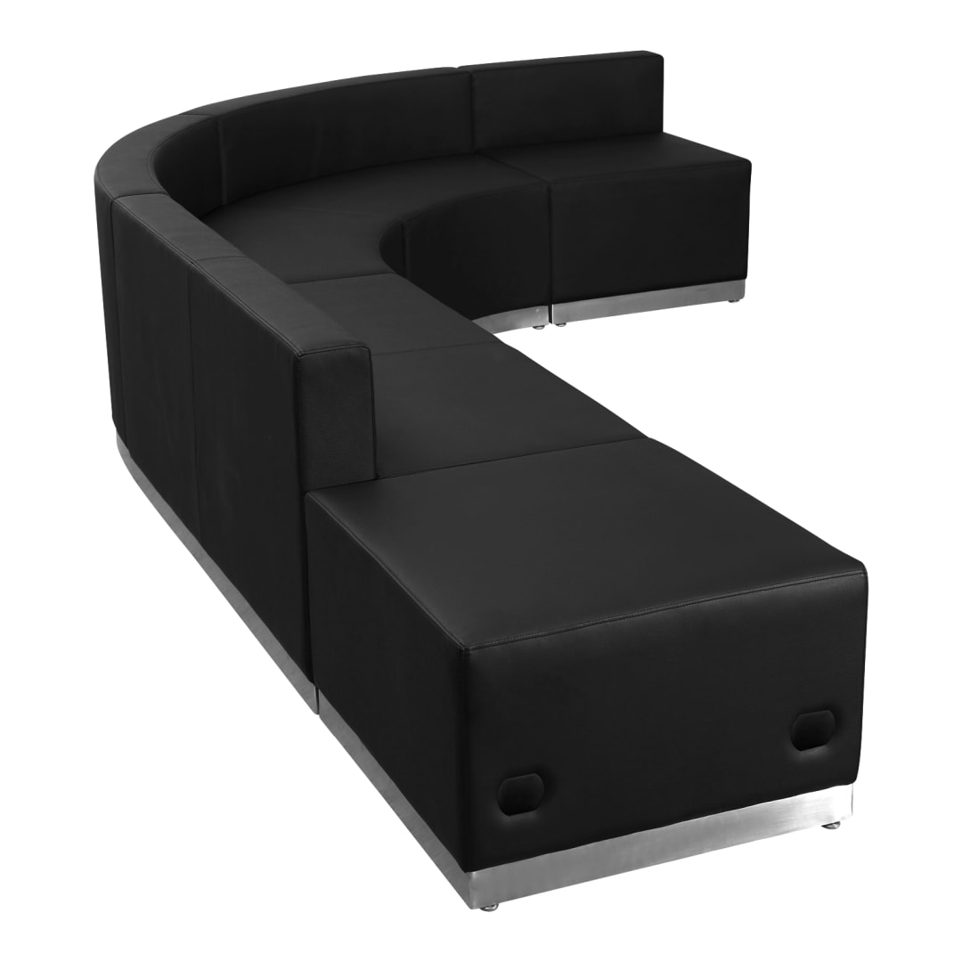 HERCULES Alon Series Black LeatherSoft Reception Configuration, 5 Pieces
