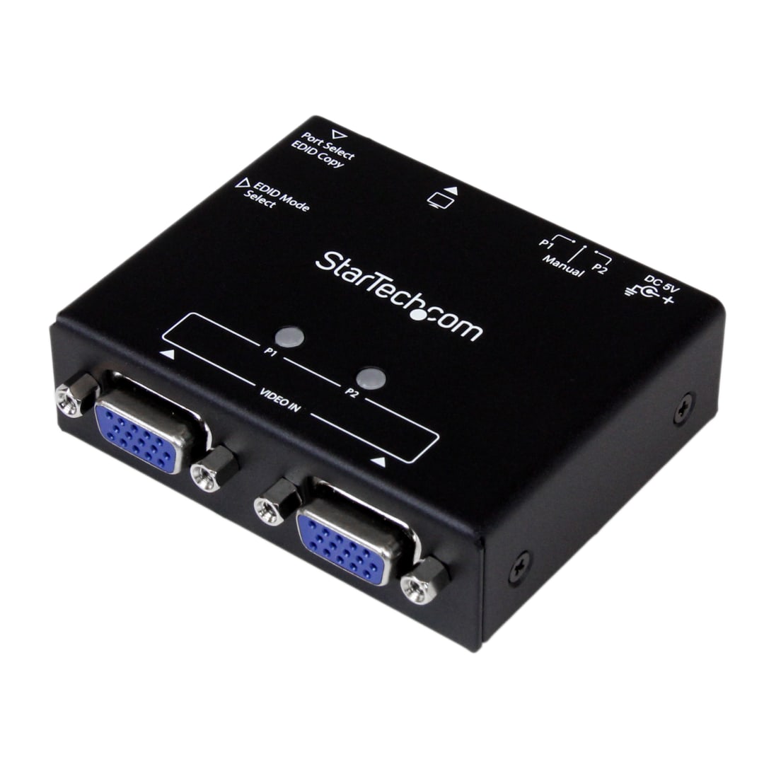 2 Port VGA Monitor Auto Switch Box 1920x1200