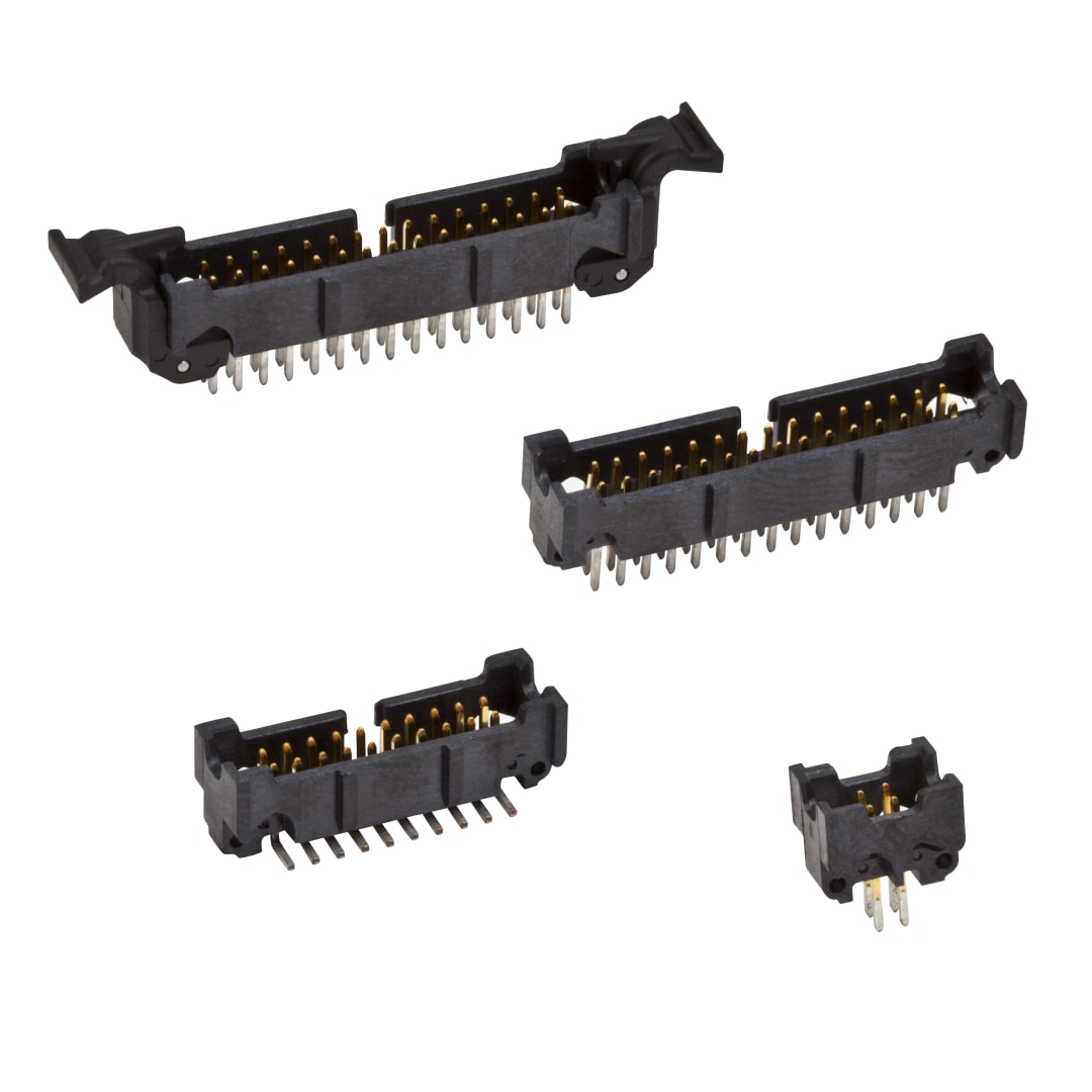 3M™ Wannenstiftstecker für Leiterplattenmontage, 1,27 mm (0,050 Zoll) Abstand, Verriegeln und Auswerfen, Serie 452, 45210-520230, 10P