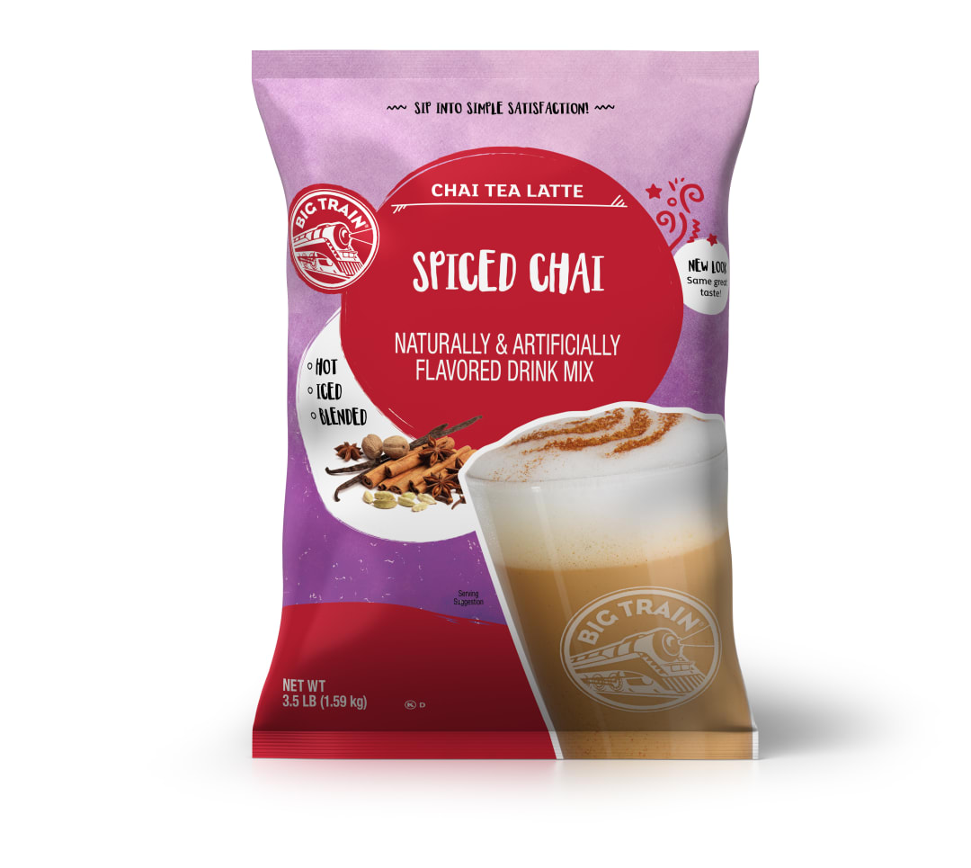 Big Train Spiced Chai Tea Latte Drink Mix, 4 x 3.5 lb