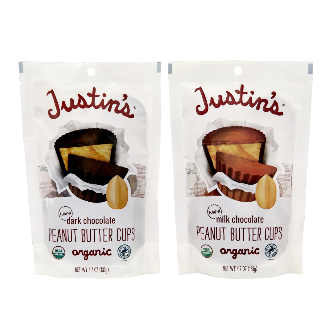 36-4.7oz Bookshelf Shipper Dark and Milk Chocolate Peanut Butter Mini Cups