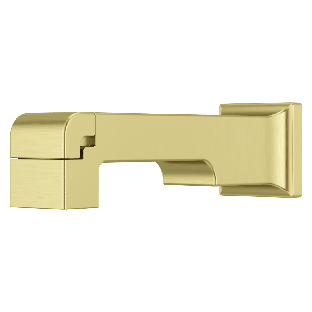 Verve Tub Spout with Diverter in Brushed Gold