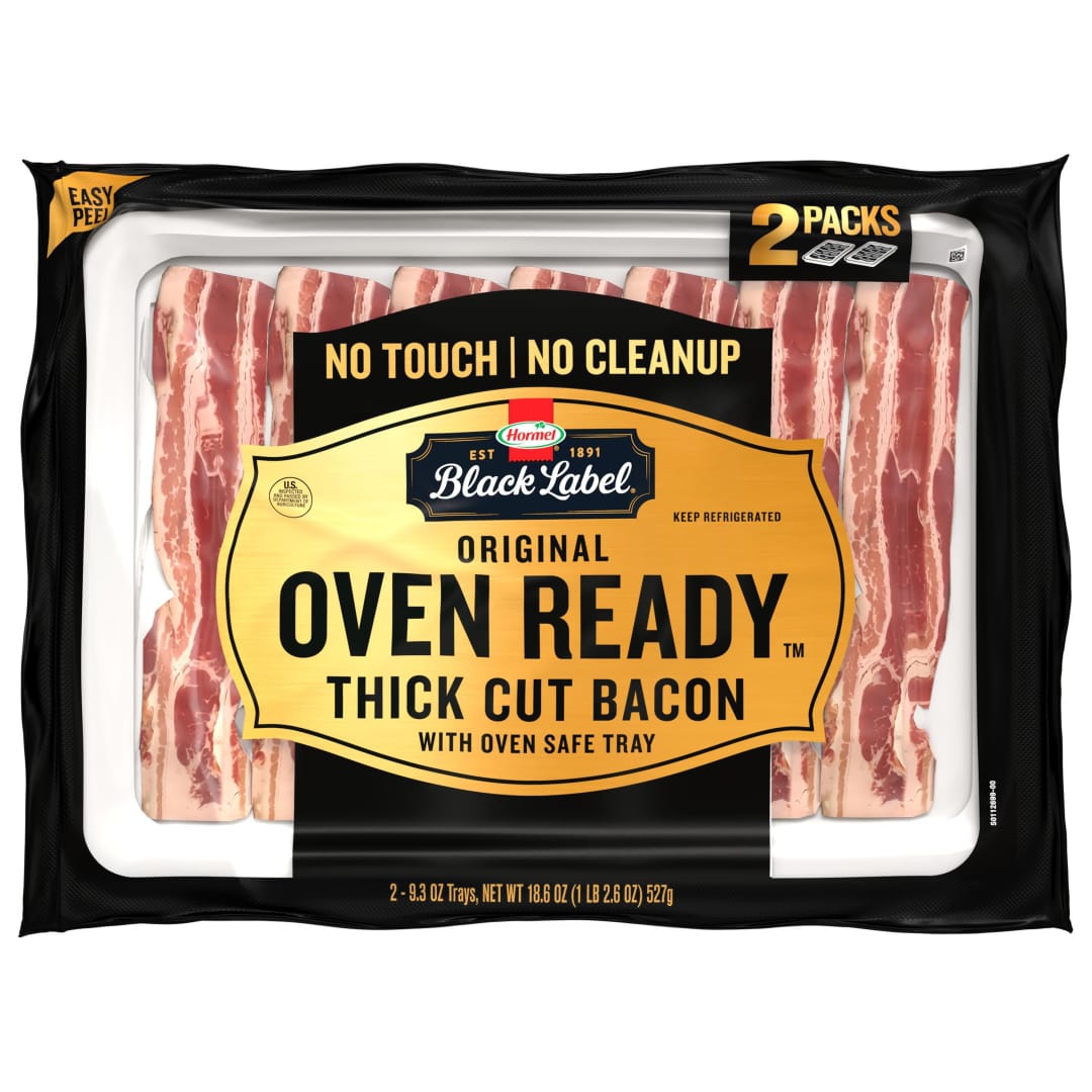 2PK 9.3OZ GCF BLACK LABEL BACON OVEN READY