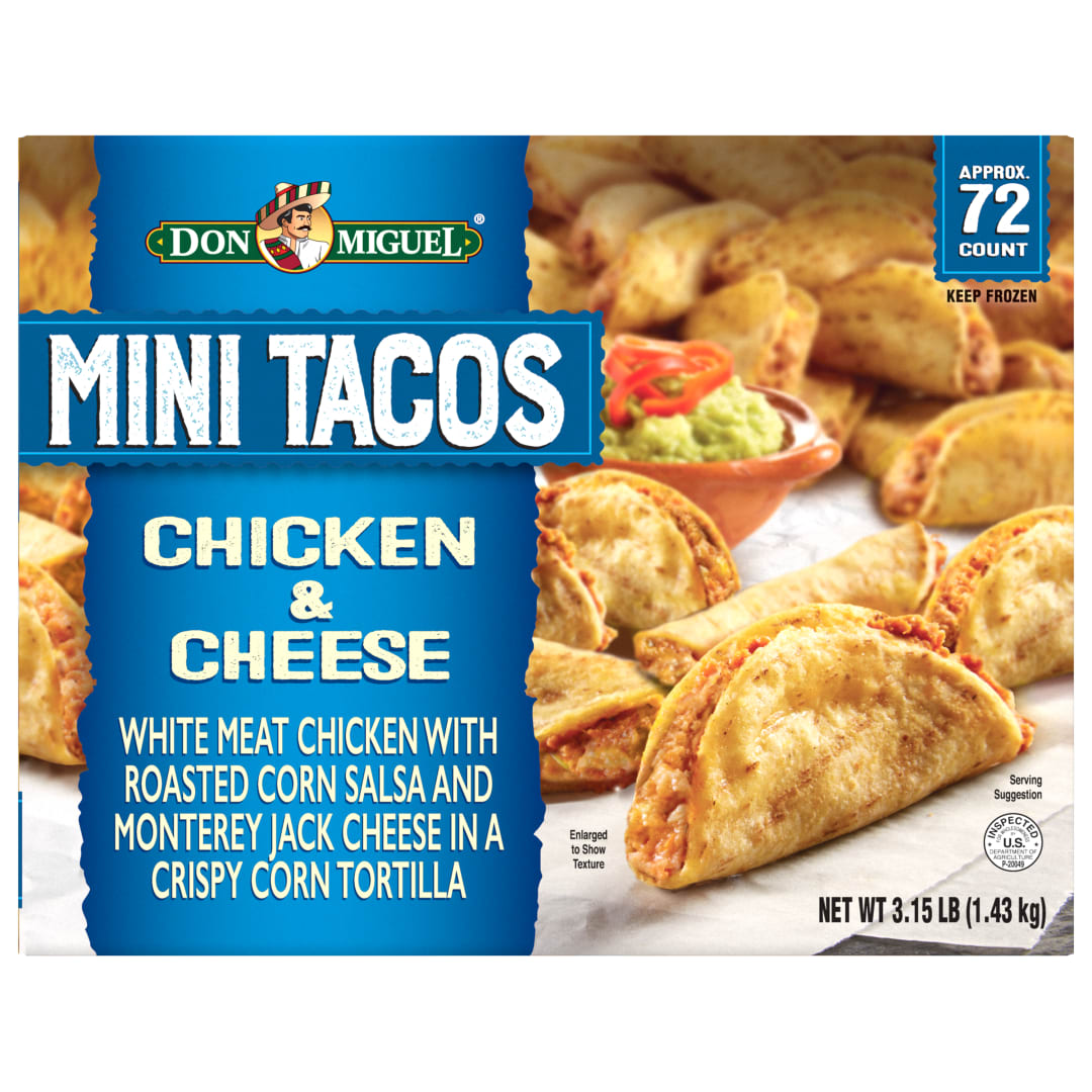 DON MIGUEL Mexican Chicken Cheese Mini Tacos