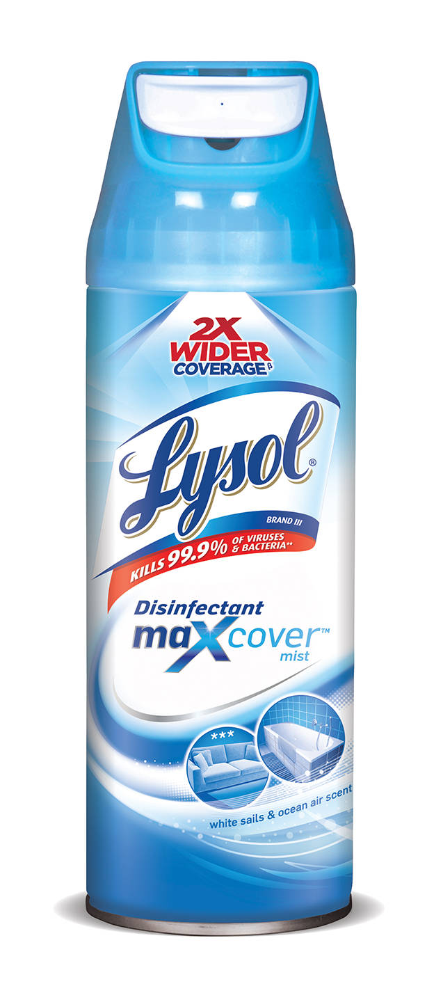 LYSOL® Max Cover™ Disinfectant Mist - White Sails & Ocean Air 6/12.5 oz.