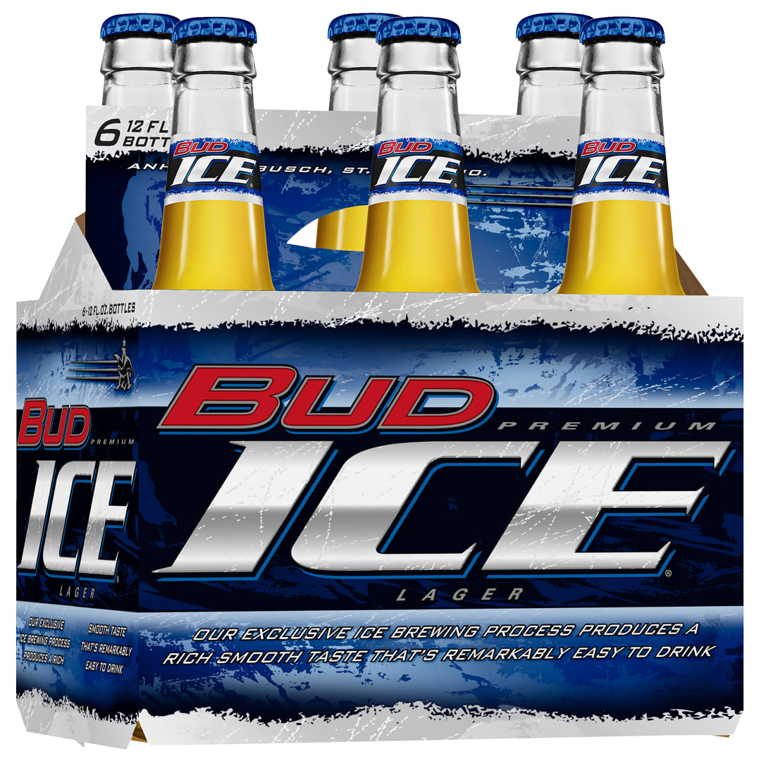Bud Ice® Beer, 6 Pack 12 fl. oz. Bottles