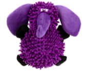 goDog Mopz Elephant Squeaky Plush Dog Toy Chew Guard Technology, Purple, Large