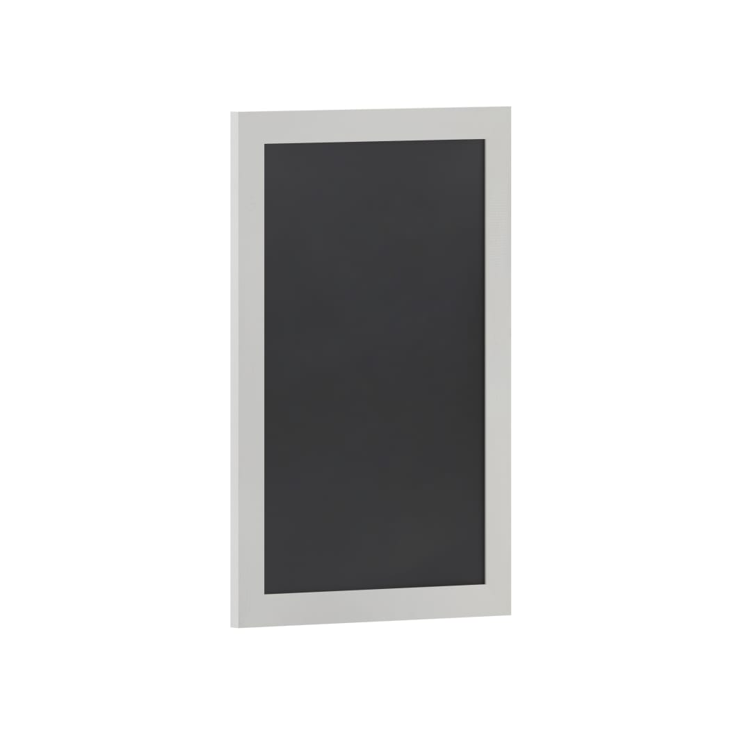 Canterbury 20" x 30" White Wall Mount Magnetic Chalkboard Sign with Eraser, Hanging Wall Chalkboard Memo Board for Home, School, or Business