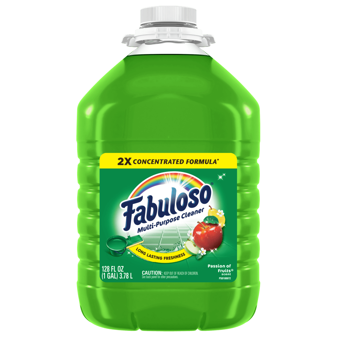 Fabuloso 2X Multi-Purpose Cleaner, No Rinse Floor Cleaner, Long-Lasting Freshness, Passion of Fruits Scent, 128 fl oz