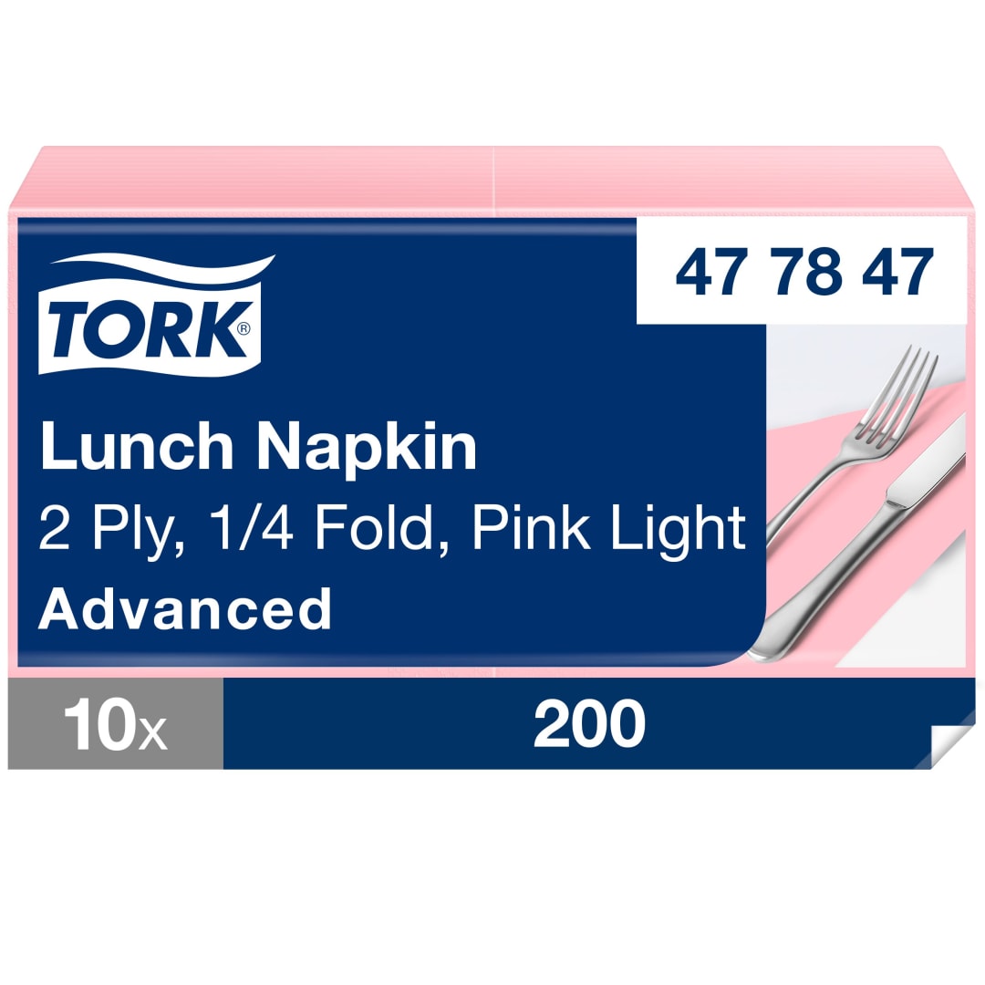 Tork Pink Light Dinner Napkin
