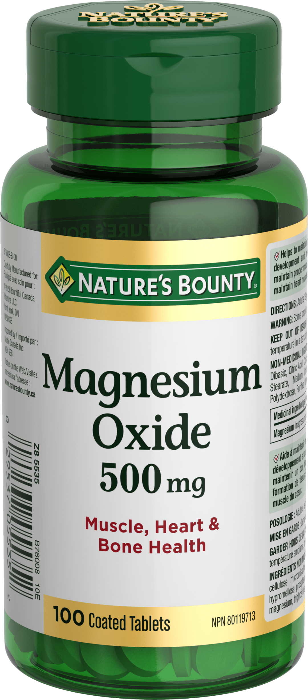 NBTY Mg 500mg 24x100 TAB CA