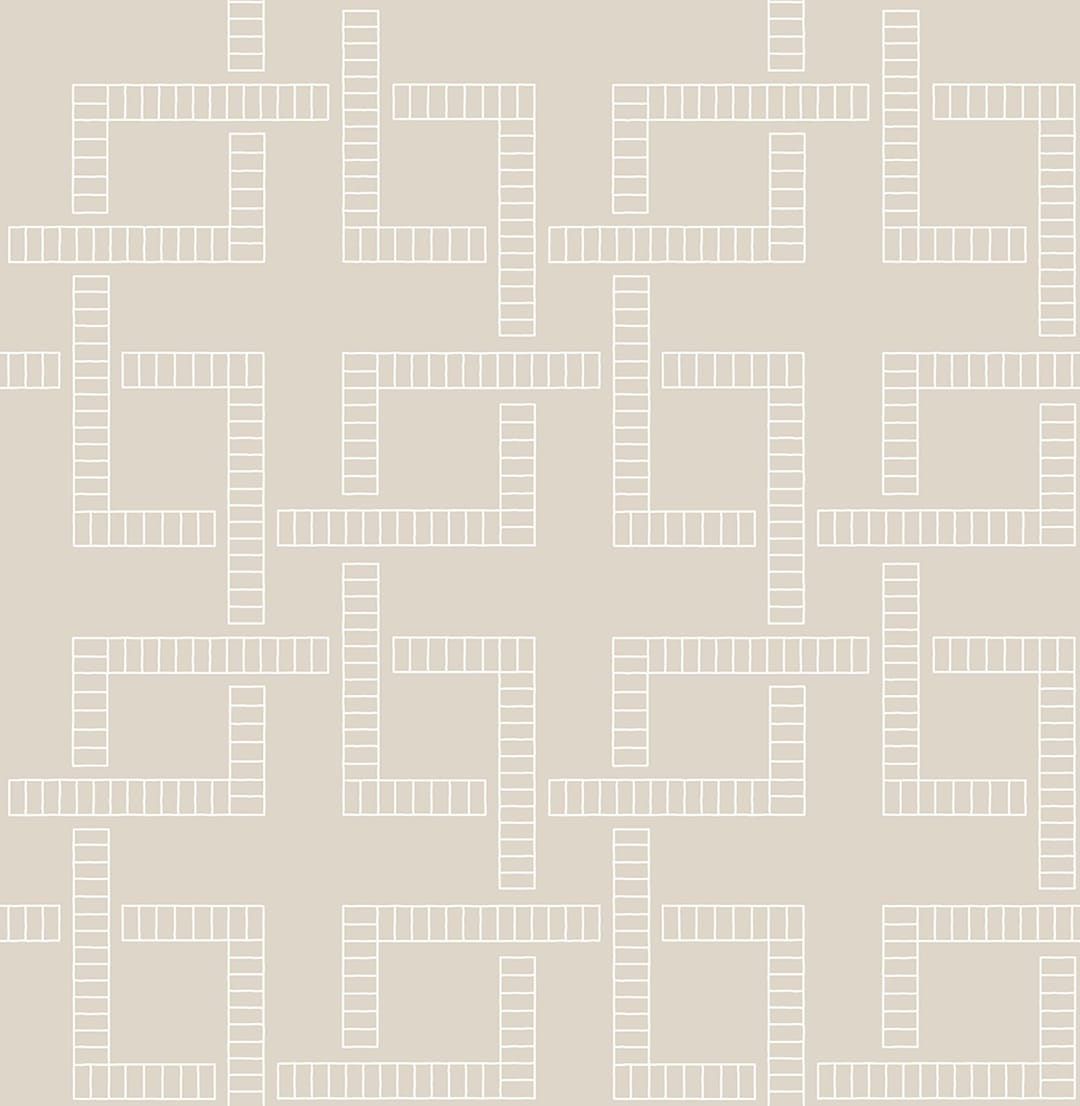 Theory Beige Geometric Wallpaper